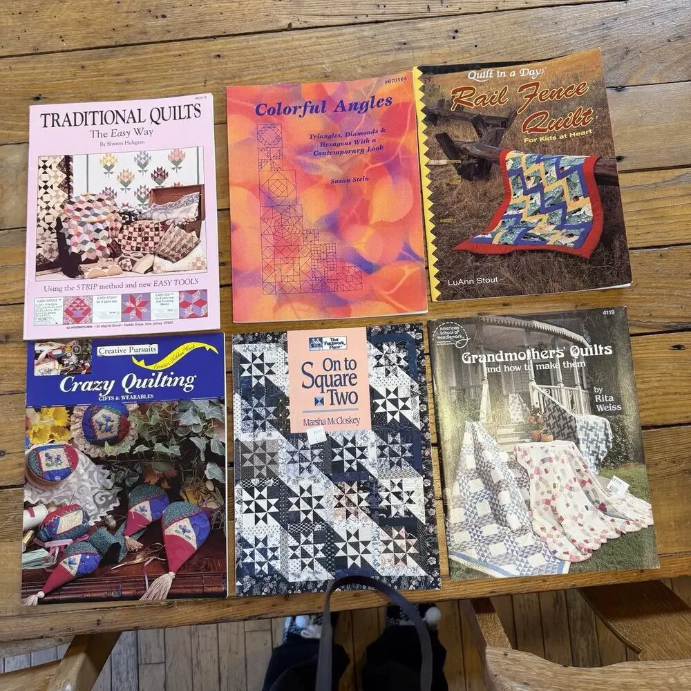 Lot of 6 Quilting Books Patterns Traditional Modern Quilt Craft Sewing Guides